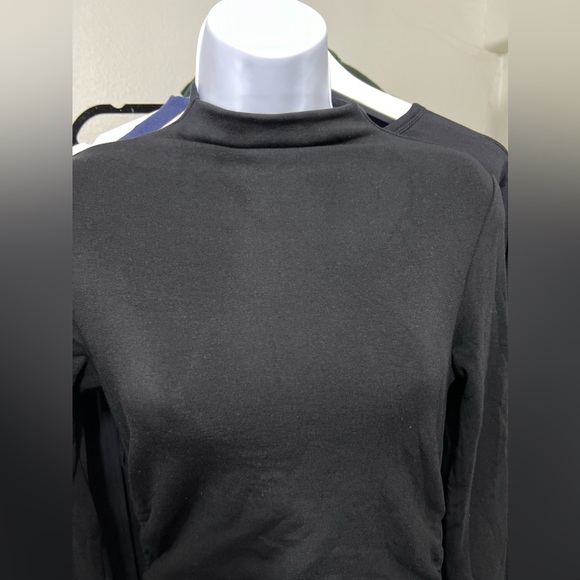 OGL Eco-Mousse® Thermal Mockneck Ruched Waist Midi Dress - Picture 5 of 10